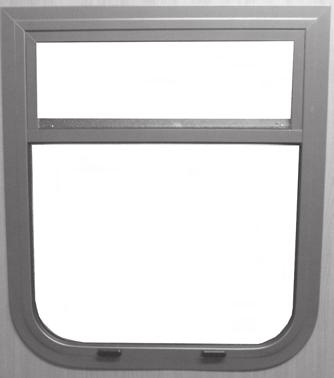 Clamp In Windows Clamp in Single Glazed Boat Windows can be supplied either mitred all round, radiused all round or with mitred top corners and radius bottom corners.