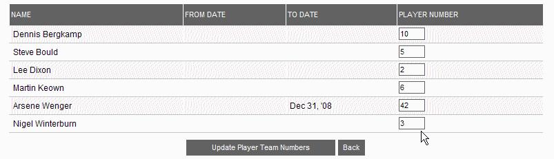 5.3 How to Assign Squad Numbers If you use Player Statistics, you may assign teams squad numbers to the player records in Full-Time. Step 1: From Admin Home, click on People Wizard.