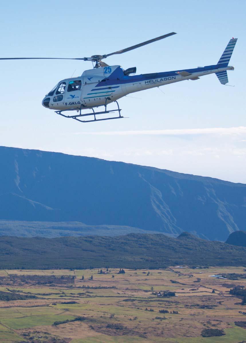 TAKE AN AWE INSPIRING TOUR OF THE ISLAND BY HELICOPTER, AND DISCOVER THE CAPTIVATING SCENERY AND EVER-CHANGING LANDSCAPE THAT REUNION ISLAND HAS TO OFFER.