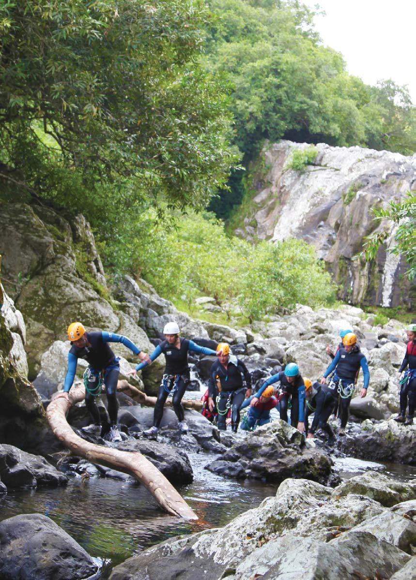 THE ULTIMATE SPORT FOR THE ADRENALINE JUNKIE: CHALLENGE YOURSELF AND EXPERIENCE THE VESY BEST OF CANYONING.