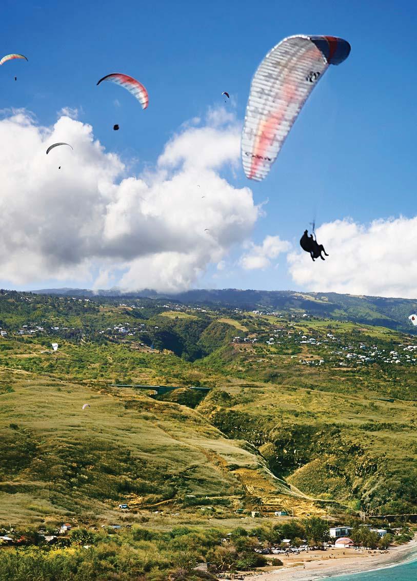 IF SOARING HIGH IN THE SKY IS YOUR THING, REUNION ISLAND IS THE PLACE FOR YOU. IT S NOT DOWN TO CHANCE THAT REUNION ISLAND WAS CHOSEN TO HOST THE PARAGLIDING WORLD CUP!