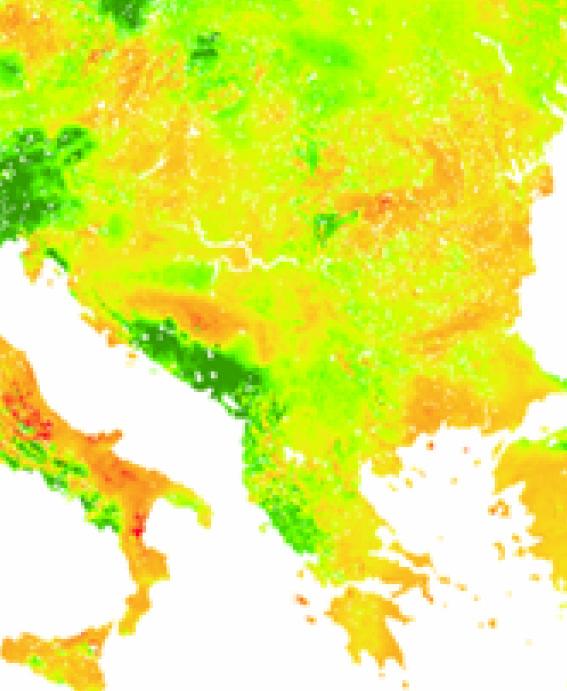 PaDI (Palfai Drought Index) Based on Hungarian PAI - Theoretically the same, but less data demand - Calculating is more simple - Relates to local average conditions Calculation data
