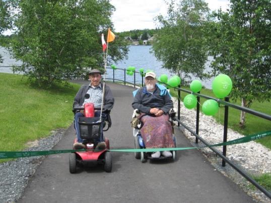 The paved section of the Rabbit Lake Trail, completed in 2012, and the Rotary Way constitute Kenora's first accessible nature trail.