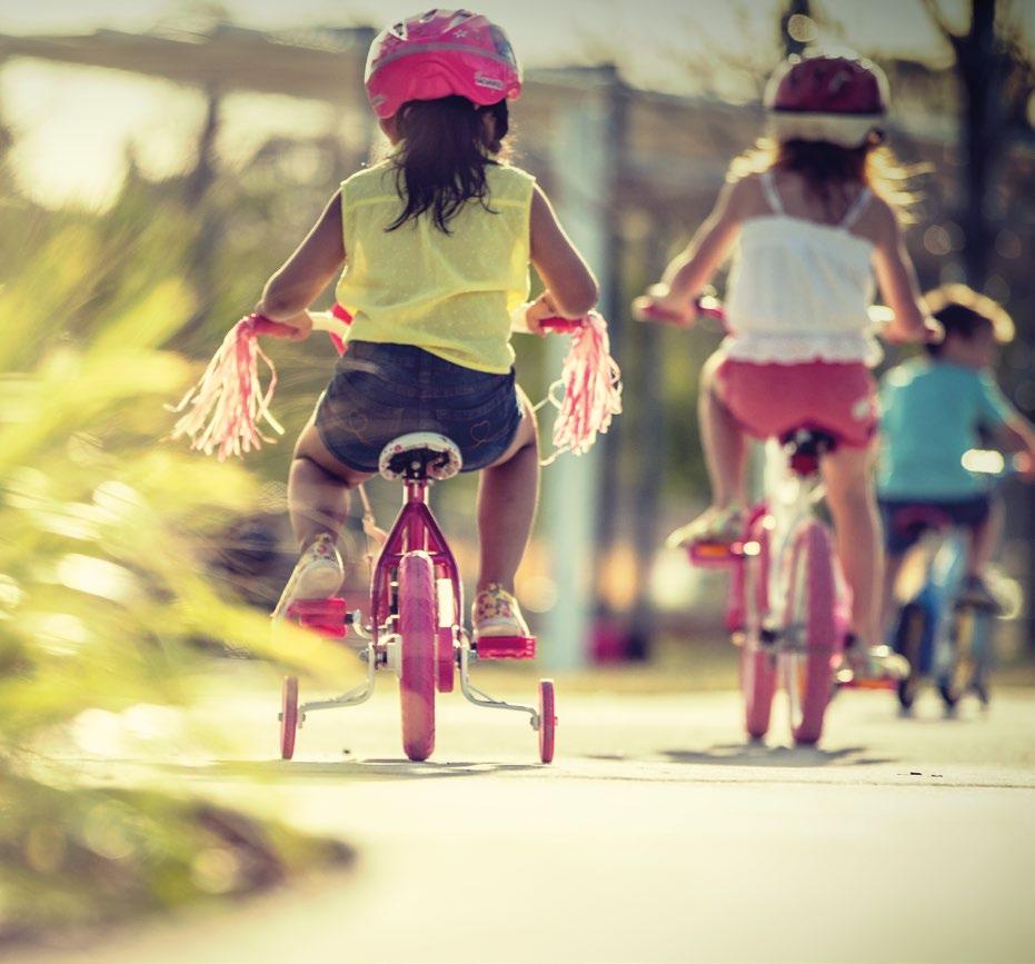be free to live, laugh and play However you enjoy the great outdoors, there are plenty of opportunities to play at Atherstone. Ride your bike along one of the many paths that connect the community.