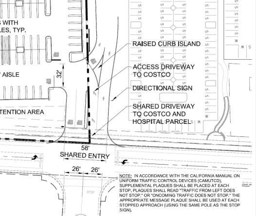 The Ridge and Costco Transportation Impact Analysis February 216 Transportation Needs Several configuration options were explored at this access that would maintain separation between the Costco site