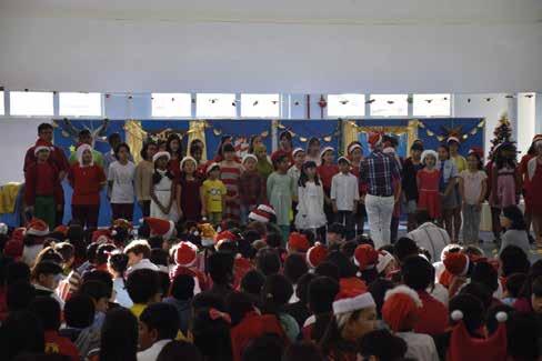students dancing to Jingle Bell Rock