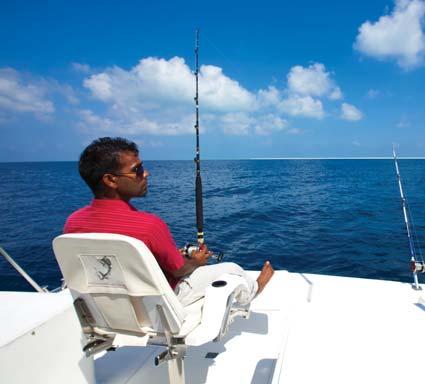 EXCURSIONS Adventure Excursions BIG GAME FISHING Big game fishing in the beau ful Maldivian seas is quite an unforge able experience.