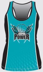 2017 Training Singlet in Black $35 with name printed Web: laurimarpowernetball.com Team App: laurimarnetballclub.