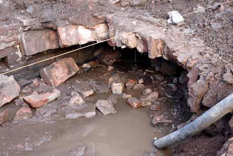17 Plate 15: Excavated culvert in White House Gardens 3.2.