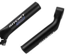 stress on lightweight bars 3D-Net shaped cold forged one-piece design Constructed of 6061 alloy 65g PRO ERGO BAR ENDS Pro ergo model has increased inward sweep perfect for use on riser bars Angled