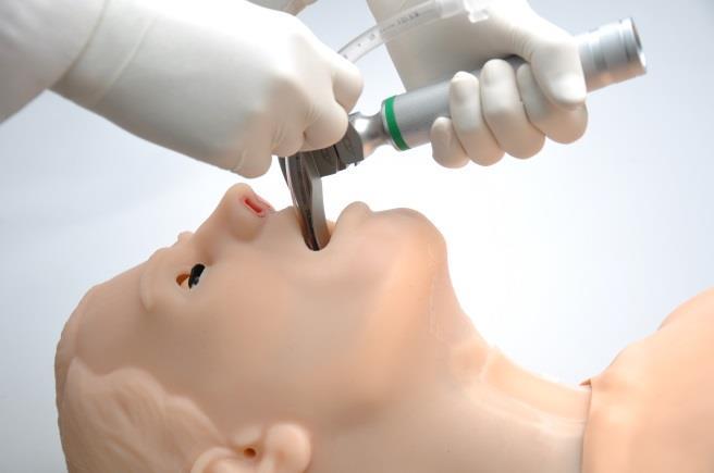 Manually lubricate the ET tube, airway, and nasal opening prior to performing an intubation exercise.