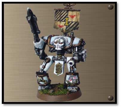 Ordo - Malleus Inquisitor Stand Command Rhino Command, Elite, HQ, Fearless, 4+ Psychic save, Physical Psychic attack Rhino