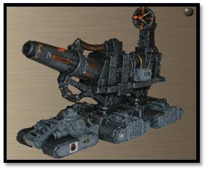 Battlecannons 50cm 3d 4+ (-2) See Card Missiles 50cm 4BP 5+ (-1) 4+ Psychic save,