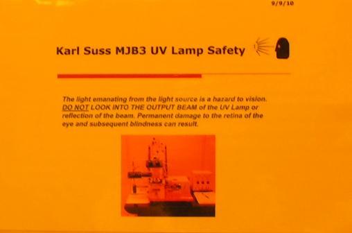 1 INTRODUCTION 1.1 Scope These procedures apply to the KARL SUSS MJB3 UV400 mask aligner.