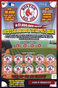 ticket payout. 2005: January: The Massachusetts Lottery and the Boston Red Sox announce a partnership to bring the 2004 World Series Trophy to each of the 351 cities and towns across the Commonwealth.