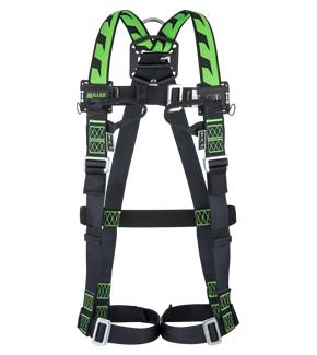 Europe / Africa PRODUCT NUMBER: 1032864 Miller H-Design Duraflex 2 pts harness Mating 2 loops - size 2 Miller H-Design Duraflex 2 points harness with 2 webbing loops at the front and mating buckles