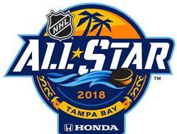 2018 NHL All Star Game Logo Unveiled for Game in Tampa The 2018 Honda NHL All-Star Game, to be held in Tampa s Amalie Arena, revealed its logo during a Tampa Bay Lightning preseason game against the