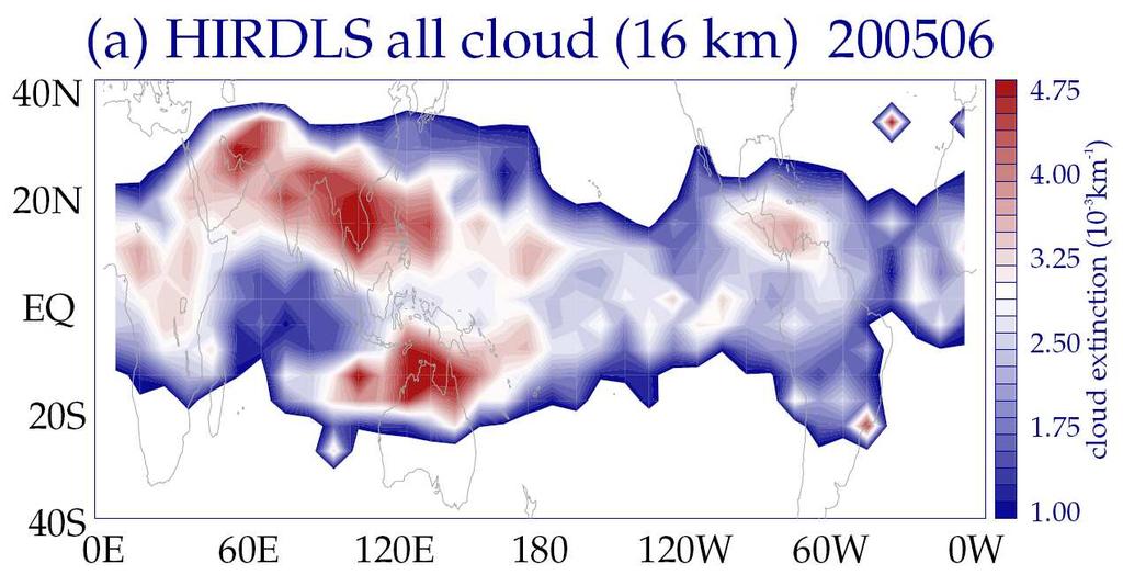 cirrus clouds near tropopause