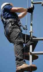 installed ladder safety system that offers complete fall protection for the