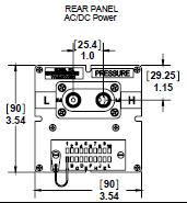 19. Outline Dimensions 20. Panel Mounting 20. Panel Mounting PANEL MOUNTING CUTOUT DIMENSIONS 1. Make a ¼ DIN panel cutout per drawing. 2. Remove the two 6-32 socket head screws in the grooves at the rear of the gauge.