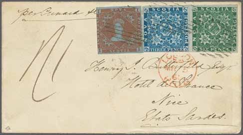 84 London 2015 Europhilex Rarities Auction 16 May 2015 View of Nice 137 137 1 d. red brown on blued, 3 d. bright blue and 6 d.