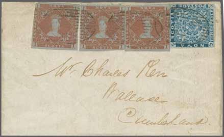 London 2015 Europhilex Rarities Auction 16 May 2015 85 138 138 1 d. red-brown, 3 singles with 3 d.