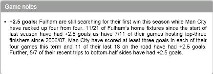 Bet Idea: Over 2.5 match goals @ 1.92. The bookies give odds of 1.92 on there being over 2.5 goals in the match.