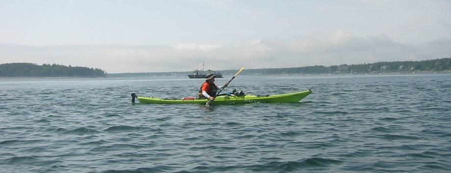 Each kayaker paddled a fixed route between two known points The