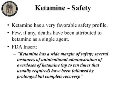 INSTRUCTOR GUIDE FOR TACTICAL FIELD CARE #2 IN TCCC-MP 1708 54 Ketamine 138.