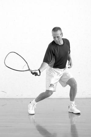 Figure 1.4. The forehand swing. The Hitting Position The Step and Swing The Contact Zone The Follow Through The Hitting Position.