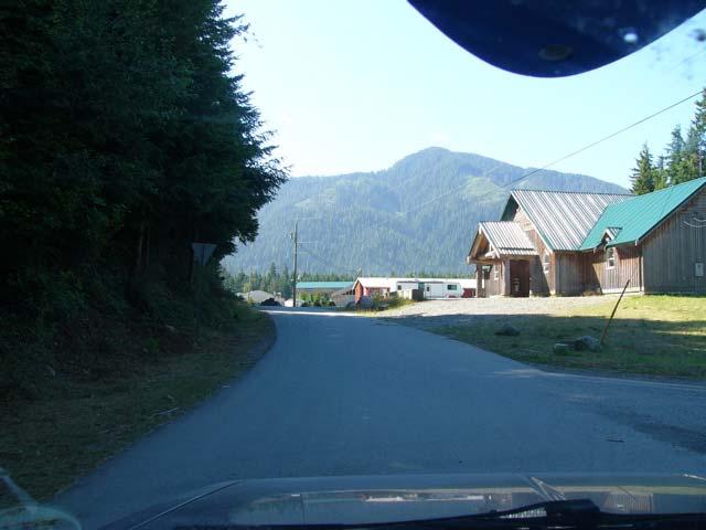 The campground is about 10 minutes away. Try not to speed. Enter Nitinat village.
