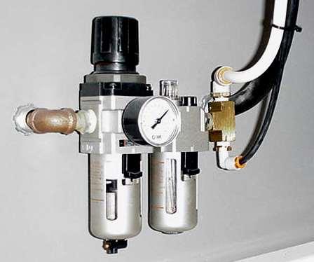(F) Air Regulators: 1. Air Inlet Regulator: Controls maximum air pressure to APA, contains water separator and system oiler.