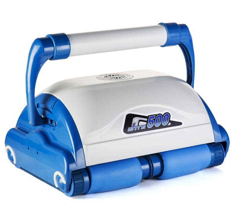 20 CLEANING PRODUCTS AUTOMATIC POOL CLEANERS Ultra 500 Its built-in gyroscope ensures the whole of the pool floor is