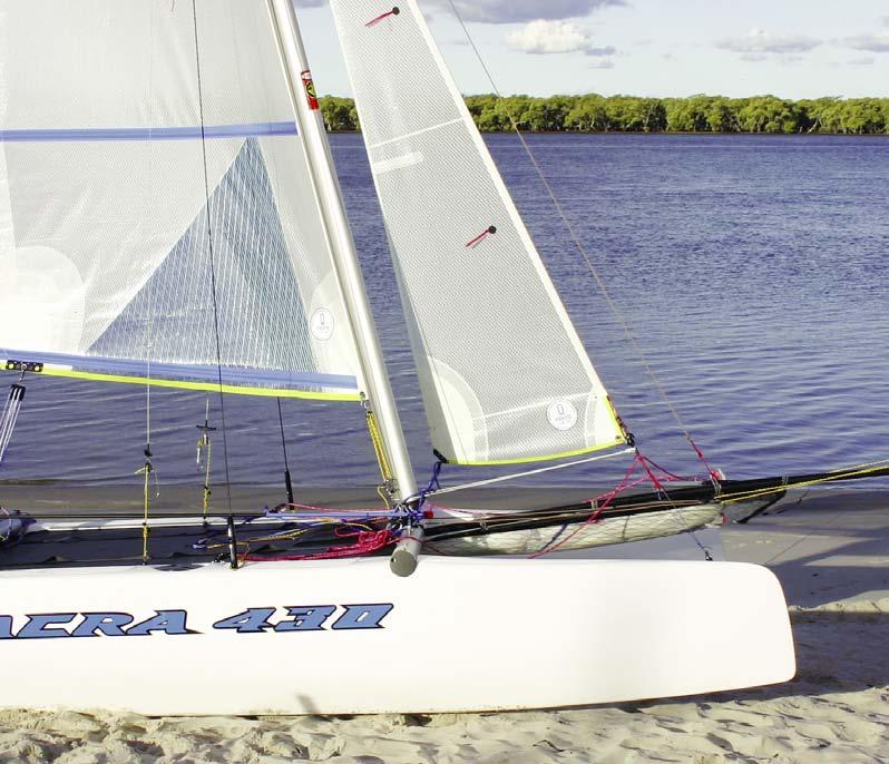 b y W A R R E N ITS SUCCESS WORLDWIDE WITH new designs is such that any new Nacra product coming onto the market is bound to create more than the usual interest in new sailing craft.