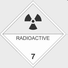 Hazard Class 7 -Radioactive Materials Ionizing radiation hazard