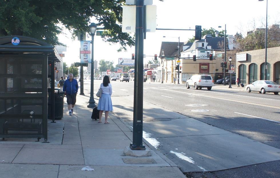 Placemaking/Streetscaping Frees sidewalk space for retail and