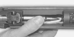 The cartridge will then feed into the chamber. The bullet should not touch any part of the mechanism as it is feeding into the chamber. D1 Cartridge Positioning D2 Loading Cartridge E1.