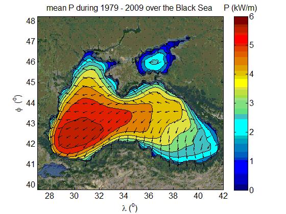 6 COASTAL ENGINEERING 2016 WAVE ENERGY POTENTIAL In order to determine hot spots areas on the Black Sea for wave energy, the