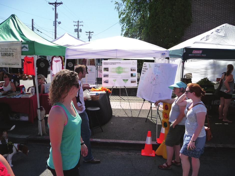 City of Tacoma TRANSPORTATION MASTER PLAN PURPOSE OF THE COMMUNITY OUTREACH PROGRAM The community outreach was designed to encourage interested groups and individuals to participate in the