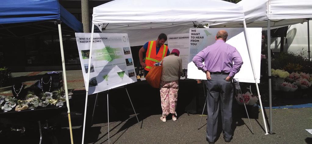 City of Tacoma TRANSPORTATION MASTER PLAN D R A F The community outreach offered several avenues for public input, including stakeholder interviews, one-on-one discussions at community events,