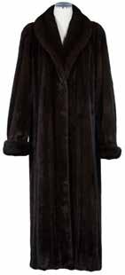 Mink Coat Also Available in Plus Sizes 22-26 - 30 Only Ranch Mahogany