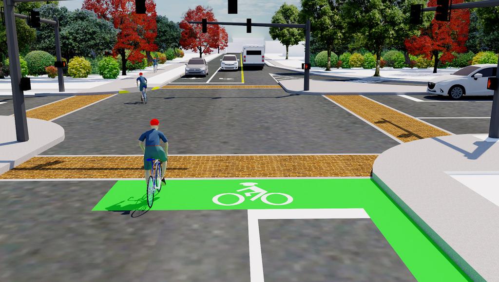 RECOMMENDATIONS - GOODALE BLVD CORRIDOR RECOMMENDATIONS - GOODALE BLVD CORRIDOR Lincoln Rd To Grandview Ave Summary Extend eastbound bike lane to intersection using bike box treatment.