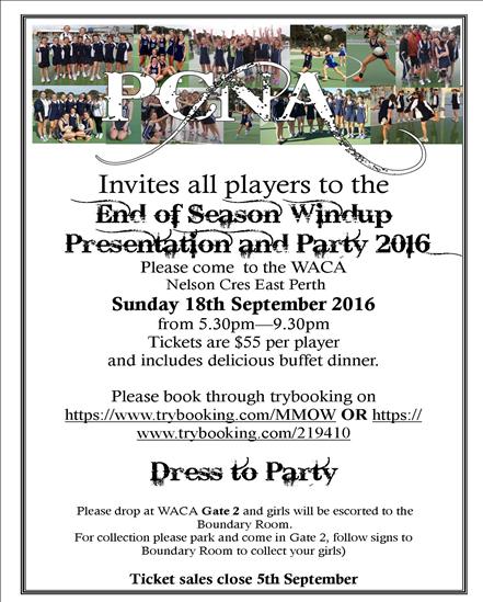 Senior School Wind-up Dinner Dance Year 7-12 BOOK NOW When: Time: Cost: Where: Dress: Bookings: SUNDAY 18 September 5:30 pm - 9:00 pm