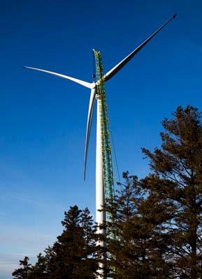 Modern wind turbines span heights ~ 200m, penetrating a complex atmosphere