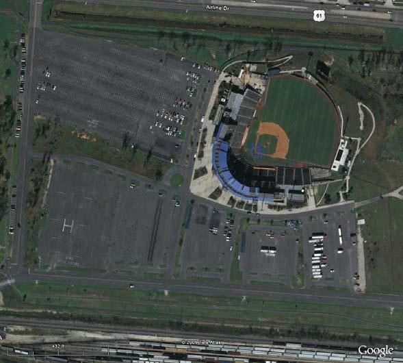 Figure 10 Zephyr Field Metairie, Louisiana The ballpark sustained significant damage from hurricane Katrina.
