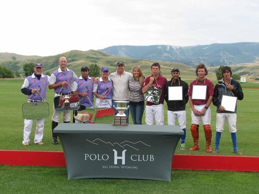Page 5 The Morning Line Monday, August 11, 2014 The Circle V Polo Club - Final, Aug 9, 2014 - Photo by Bobbi Stribling Parrot Heads defeated Sonny Hill 12-10 on Saturday to win the