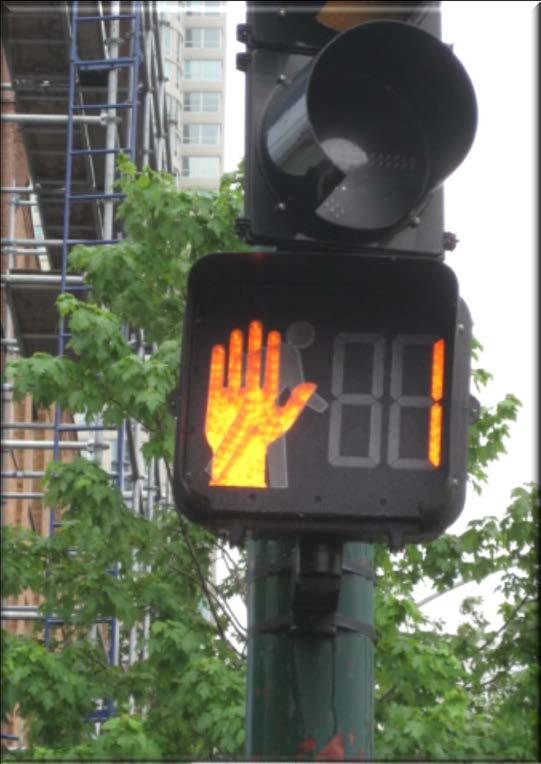 Traffic Signal Improvements Countdown Signals 25% Injury Crash Reduction Factor Discourages crossing without