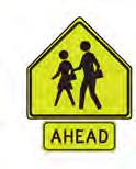 These signs should be placed no more than 600 from a designated school crossing.