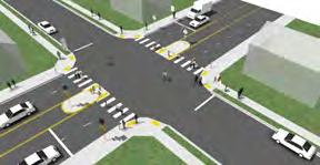 JULY 2016 Crosswalk Treatments (Continued) Median Refuge Island Median refuge islands are protected spaces placed in the center of the street to facilitate bicycle and pedestrian