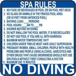 Spa Rules (Part 1 14.